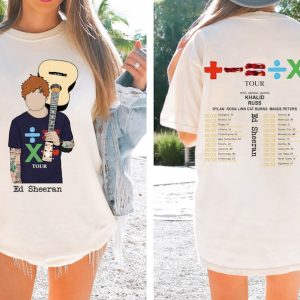 Ed Sheeran Tour 2023 T-Shirt, The Mathematics Shirt, Ed Sheeran Concert Tee, Country Music Shirt, 2023 Music Concert Tee, Sheerious Gift