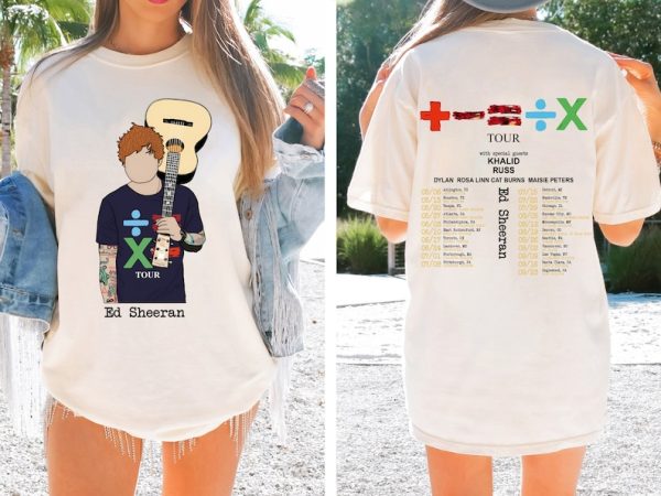 Ed Sheeran Tour 2023 T-Shirt, The Mathematics Shirt, Ed Sheeran Concert Tee, Country Music Shirt, 2023 Music Concert Tee, Sheerious Gift