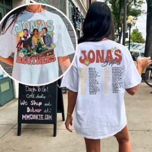 Retro Jonas Brothers  Shirt, Joe Jonas Double sided shirt, Jonas Brothers Tour Shirt, Jonas Retro 90’s Sweater