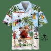 Tropical Bigfoot Hawaiian Shirts for Men Women, Tropical Summer Aloha Casual Shirts Button Down Short Sleeve, Sasquatch Shirt