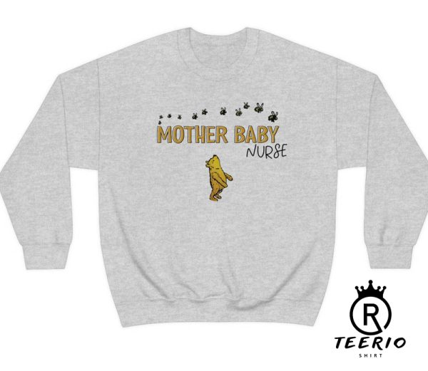 Mother Baby Nurse Shirt | Vintage Bear Nurse Shirt | Postpartum Nurse Tshirt | Nursing Tee | Baby Nurse Shirt | Delivery Nurse | Gift Idea