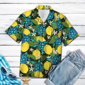 Custom Personalized Unisex Sea Turtle Hawaiian Shirt Sea Turtle Aloha Shirt, Aloha Hawaiian Shirt Short Sleeve Hawaiian