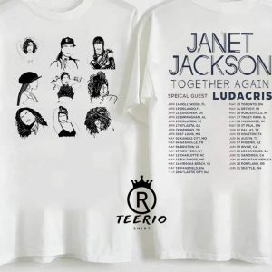 Janet Jackson Together Again Tour 2023 Shirt, Together Again Tour 2023 Tshirt, Music Tour 2023 Tshirt, Tour 2023 Shirt, Gift For Fan.