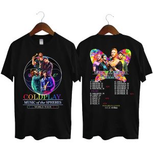 Coldplay World Tour 2023 Shirt, Coldplay Coldplay Music Of The Spheres Tour Shirt, Coldplay Band Fan Lovers Shirt, Coldplay Merch Graphic