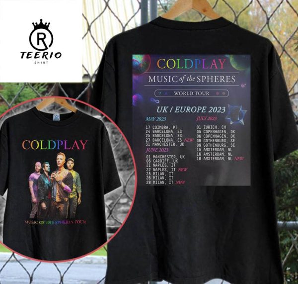 Coldplay World Tour Shirt, Music Of The Spheres Shirt, Coldplay Merch, Coldplaly Tour Clothing for Fans