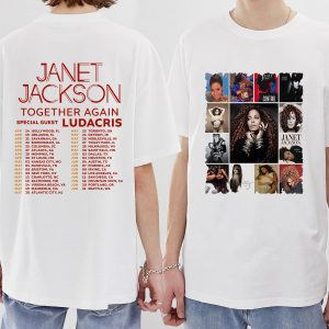 Janet Jackson Collection Singer T-Shirt, Janet Jackson Together Again Tour 2023 Shirt, Janet Jackson Vintage Shirt, Janet Jackson Shirt