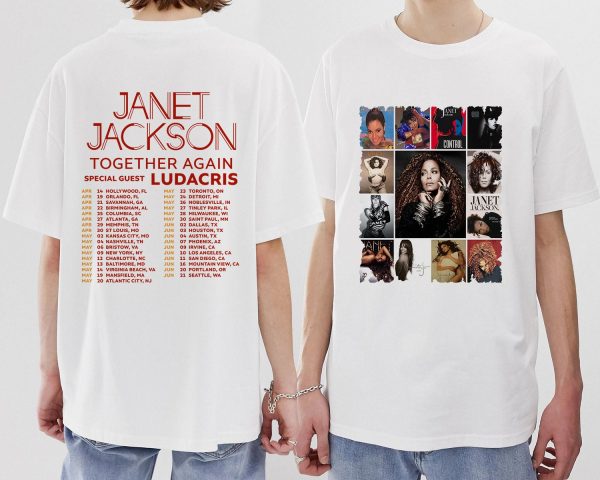 Janet Jackson Collection Singer T-Shirt, Janet Jackson Together Again Tour 2023 Shirt, Janet Jackson Vintage Shirt, Janet Jackson Shirt