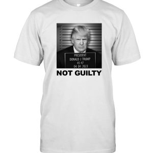 Donald Trump Police Mugshot Photo T-shirt Not Guilty 45-47 President Tee shirt DJT arrest US presidential elections Trump Support Tee