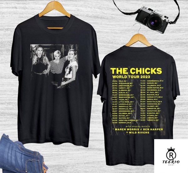 The Chicks 2023 World Tour Shirt, The Chicks Band Fan Shirt, The Chicks 2023 Concert Shirt, The Chicks Fan Shirt 2023