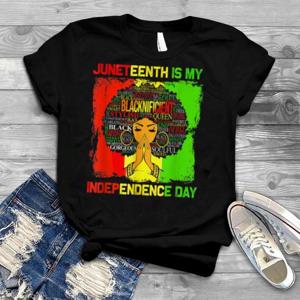 Juneteenth Shirt, Juneteenth Party Shirt, Juneteenth Gift, 1865 Is My Independence Day Black Pride Women Juneteenth Tshirt