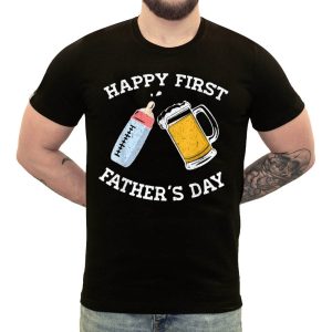 Our First Father’s Day Shirt, Matching Shirt for Dad and Son, Our 1st Father’s Day, Dad and Baby Outfits Onesie, New Dad Father’s Day Gift