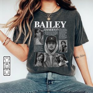 Bailey Zimmerman Music Shirt K1, Bailey Zimmerman Sweatshirt, Bailey Zimmerman Concert 2023 Retro Unisex Gift Bootleg Hoodie