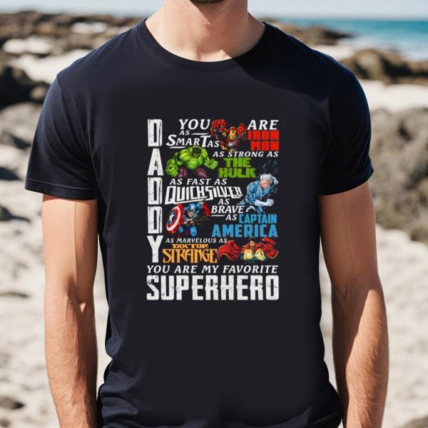 Daddy Superhero T-Shirt | Super Dad Avengers Shirt | Marvelous Dad | Father’s Day Thor Avengers Shirt | Fathers Day 2023 Gift, Dad Birthday