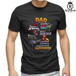 Daddy Superhero T-Shirt | Super Dad Avengers Shirt | Marvelous Dad | Father’s Day Thor Avengers Shirt | Fathers Day 2023 Gift, Dad Birthday