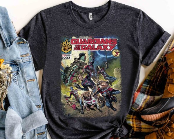 Marvel Guardians Of The Galaxy 2023 Shirt, Super Hero Shirt, Marvel Movies 2023 Shirt, Marvel Comic Shirt, Marvel Avengers Tee, Marvel Gift