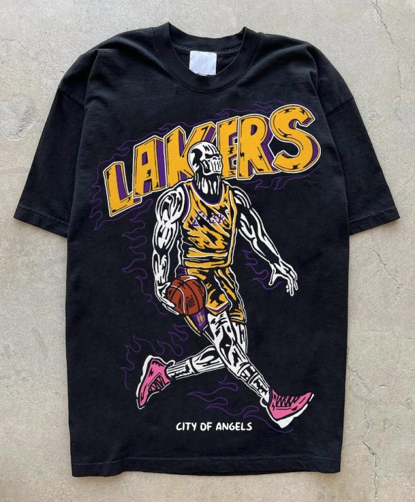 Warren Lotas ” CIty of Angeles ” Lakers nba T-shirt | NBA lakers shirt, Lebron james vintage nba shirt Basketball Shirt