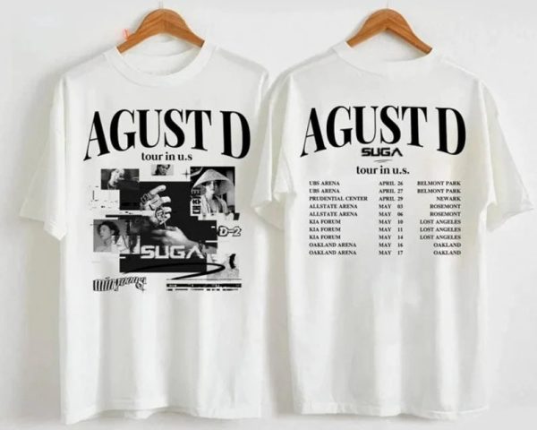 Agust D World Tour Shirt, Agust D Tee, Min Yoongi Shirt, SUGA D Day Album Shirt, Agust D D Day Tour T-shirt, Suga On Tour 2023 Shirt