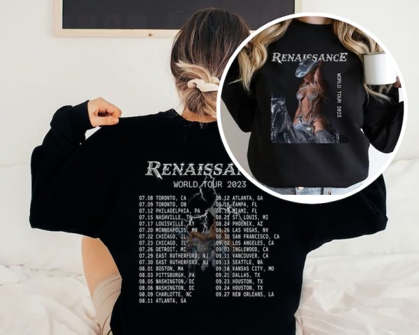 Beyonce Renaissance World Tour 2023 Renaissance World Tour 2023 Shirt Beyonce Tour 2023 Shirt, Vintage Music Tour T-Shirt Active