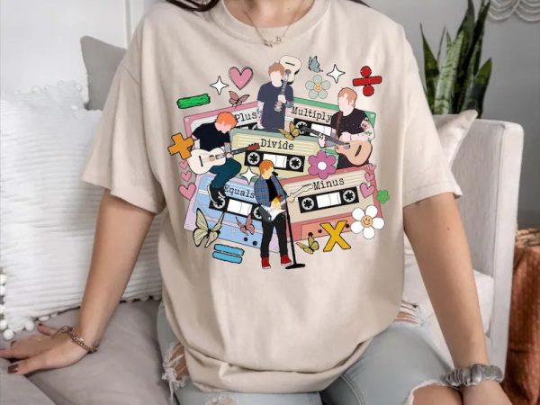 Retro Ed Sheeran Cassettes Shirt, Ed Sheeran 2023 World Tour, Tour 2023 Bad Habit, 2023 Mathematics America Tour Shirt, Ed Sheeran Shirt