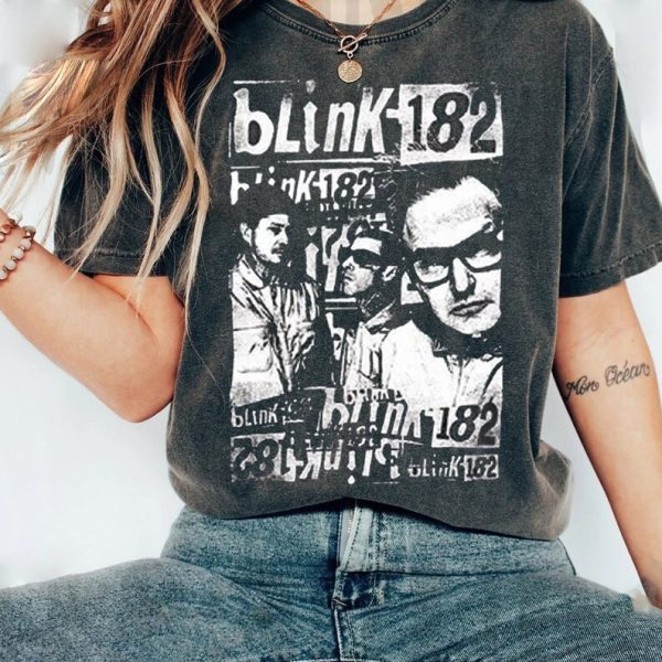 182 World Tour 2023 Shirt, Vintage Blink Tee, Blink Band Tee, Retro Blink Shirt, Blink World Tour 2024 Shirt Made in US