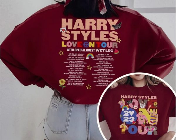 Harry Love On Tour 2023 Tshirt, Harry’s House Merch, Love On Tour 2023 Shirt, Harry Concert Sweatshirt, Gifts For Fan, Unisex Styles, Hoodie