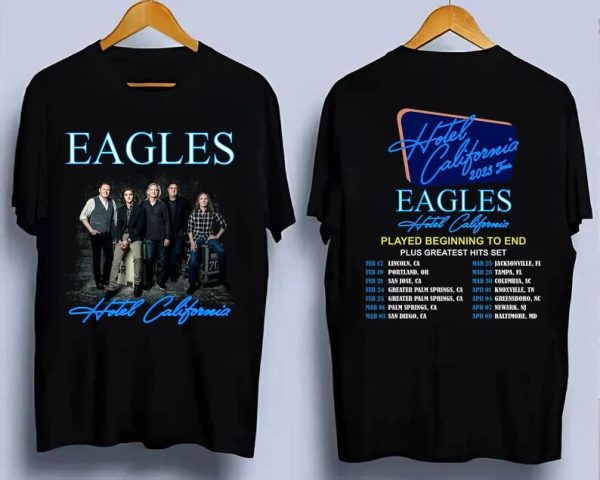 The Eagles Tour Shirt, Rock Tour 2023, Music Tour Shirt, Eagles Concert, The Eagles Hotel California Tour 2023 Shirt