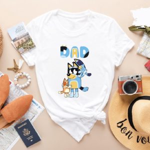 Fathers Day Shirt, Bluey Dad Shirt, Bluey Shirt, Bluey Shirt Dad, Bluey Bandit Shirt, Dad Shirt, Dad Tshirt, Dad Gifts, Bluey Family Shirt