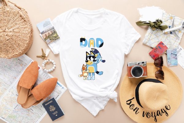 Fathers Day Shirt, Bluey Dad Shirt, Bluey Shirt, Bluey Shirt Dad, Bluey Bandit Shirt, Dad Shirt, Dad Tshirt, Dad Gifts, Bluey Family Shirt