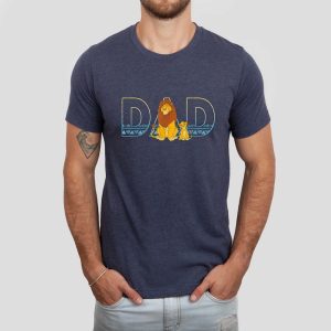 Dad Lion King Shirt, The Lion King Disney Father’s Day T-shirt, Mufasa and Simba Dad Shirt, Best Dad In The Pride Lands, Father’s Day Gift