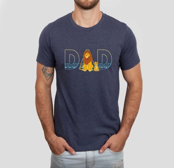 Dad Lion King Shirt, The Lion King Disney Father’s Day T-shirt, Mufasa and Simba Dad Shirt, Best Dad In The Pride Lands, Father’s Day Gift