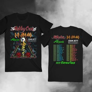 The Stadium Tour Motley Crue Def Leppard Poison Joan Jett & the Blackhearts Shirt, Music World 2023 Tour T-Shirt, Music Trending T-Shirt