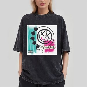 Blink 182 Self Titled Album Cover T-Shirt, 2023 Tour Fan Concert 90 Classic T-Shirt, World Tour Shirt, Retro Blink Shirt, Blink Smile 182