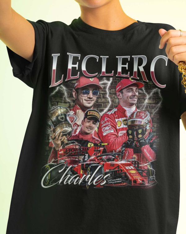 90s Vintage Charles Leclerc Scuderia Ferrari Shirt, Charles Leclerc Scuderia Ferrari Shirt, Charles Leclerc T-shirt, Vintage tee