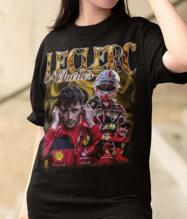 Vintage Charles Leclerc Scuderia Ferrari Shirt, Charles Leclerc Scuderia Ferrari Shirt, Charles Leclerc T-shirt, Vintage tee