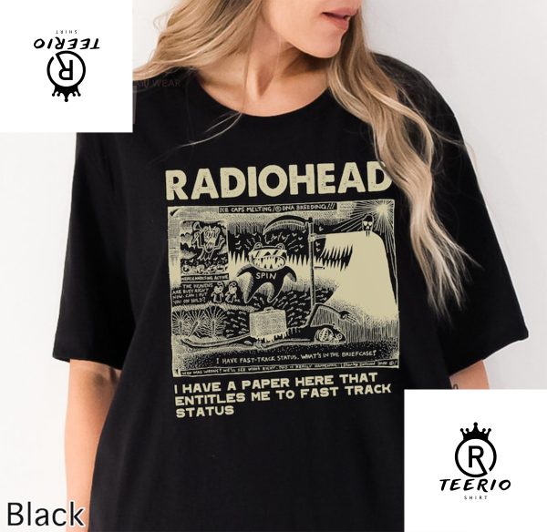 Radiohead Shirt Vintage, 90s Style Music Band T-Shirt