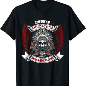 NEW LIMITED Vintage American Motorcycle Indian For Old Biker T-Shirt