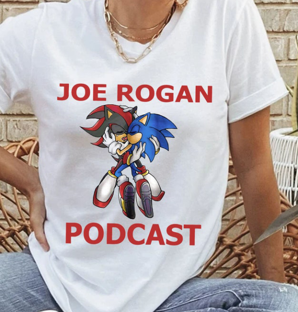 Joe Rogan Podcast Shirt, Podcast Sonic Shirt, Podcast Sonic Kiss Shadow TShirt, Sonic Shirt