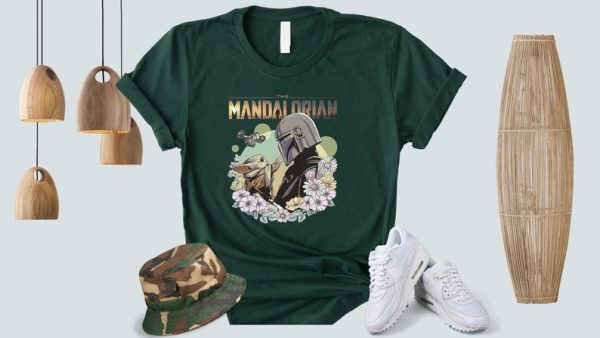 Star Wars Mandalorian And Baby Yoda Shirt, Star Wars Grogu T-shirt, Disney Star Wars Cruise Shirts, Disneyland Magic Kingdom Shirts