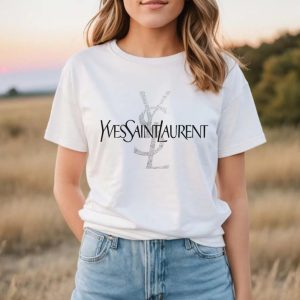 Retro Style TShirt, Luxury Yves Laurent Shirt, Designer Shirt, Luxury logo shirt , Paris Fashion Tee, Mother’s Day Shirt (Copy)