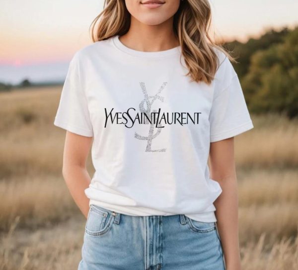 Retro Style TShirt, Luxury Yves Laurent Shirt, Designer Shirt, Luxury logo shirt , Paris Fashion Tee, Mother’s Day Shirt (Copy)