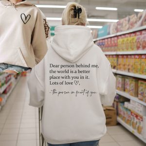 Dear Person Behind Me Hoodie, Aesthetic Oversized Sweatshirt, Person Behind Me Sweatshirt, Aesthetic Be Kind Sweatshirt