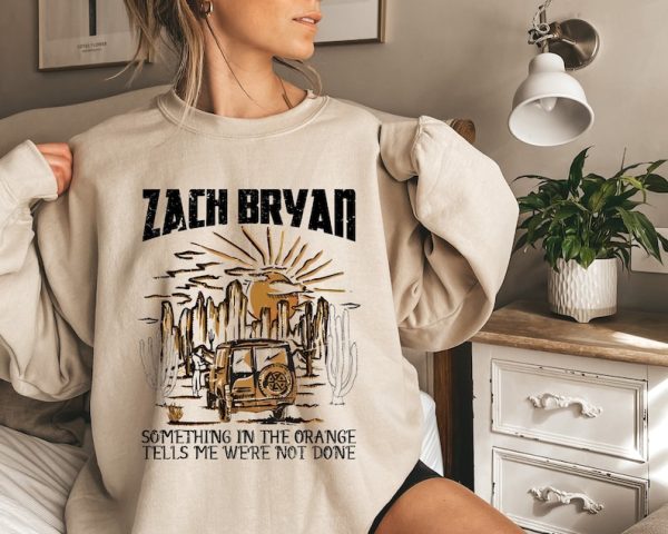 Zach Bryan Something In The Orange Sweatshirt, Vintage Zach Bryan Fan Gift, Country Music Shirt, American Heartbreak Sweatshirt and Shirt