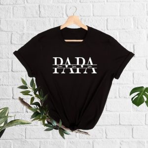 Custom Dad T-Shirt, Personalized Papa Shirt, Custom Kids Names Tshirt, Father’s Day Gift, Dad Gift Shirt With Kids Names