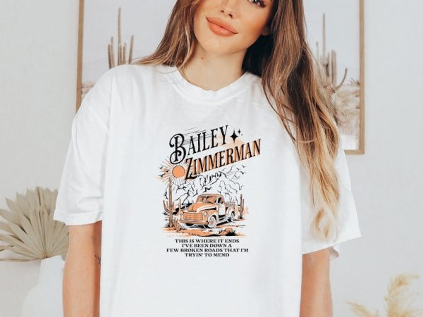 Bailey Zimmerman Comfort Tee | Country Concert Vintage Shirt