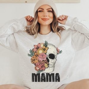 Mama Sweatshirt, Mom Sweatshirt, Mama Crewneck, Boho Mama, Mom Skull Sweater, Momma Sweatshirt