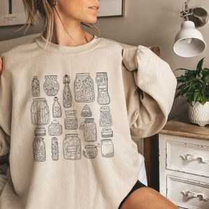 Pickle Sweatshirt | Pickle Shirt Pickle Jar Sweatshirt Homemade Pickle Jar Sweater Pickle Sweater