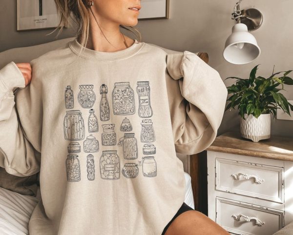 Pickle Sweatshirt | Pickle Shirt Pickle Jar Sweatshirt Homemade Pickle Jar Sweater Pickle Sweater