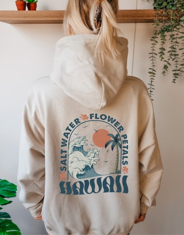 Surf Hoodie, Coconut Girl Aesthetic, Hawaii Sweatshirt, Ocean Beach Hoodie, Siesta Beach Sweatshirt, Summer Holiday Sweatshirt