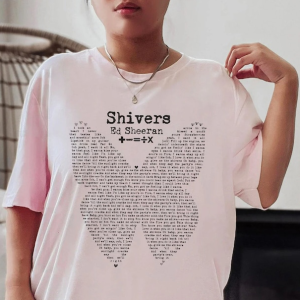 Shivers Shirt, Ed Sheeran 2023 Tour Shirt,The Mathletics Concert Shirt, Ed Sheeran Shivers Song Lyrics Love Shirt, Shivers t-Shirt