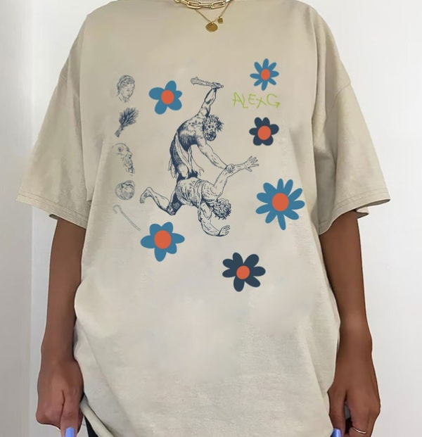 Alex G Floral Shirt,Vintage Alex G Tour 2023 Shirt, Alex G Fan Tee, Alex G Animal Tour Merch Tshirt